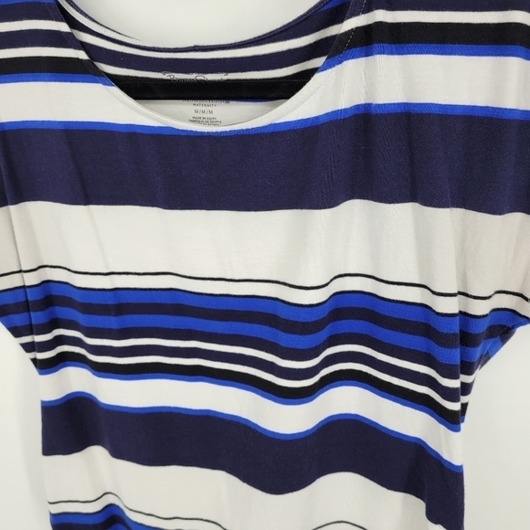 BumpStart by Motherhood Maternity Blue Striped top👼 size m - Picture 4 of 7